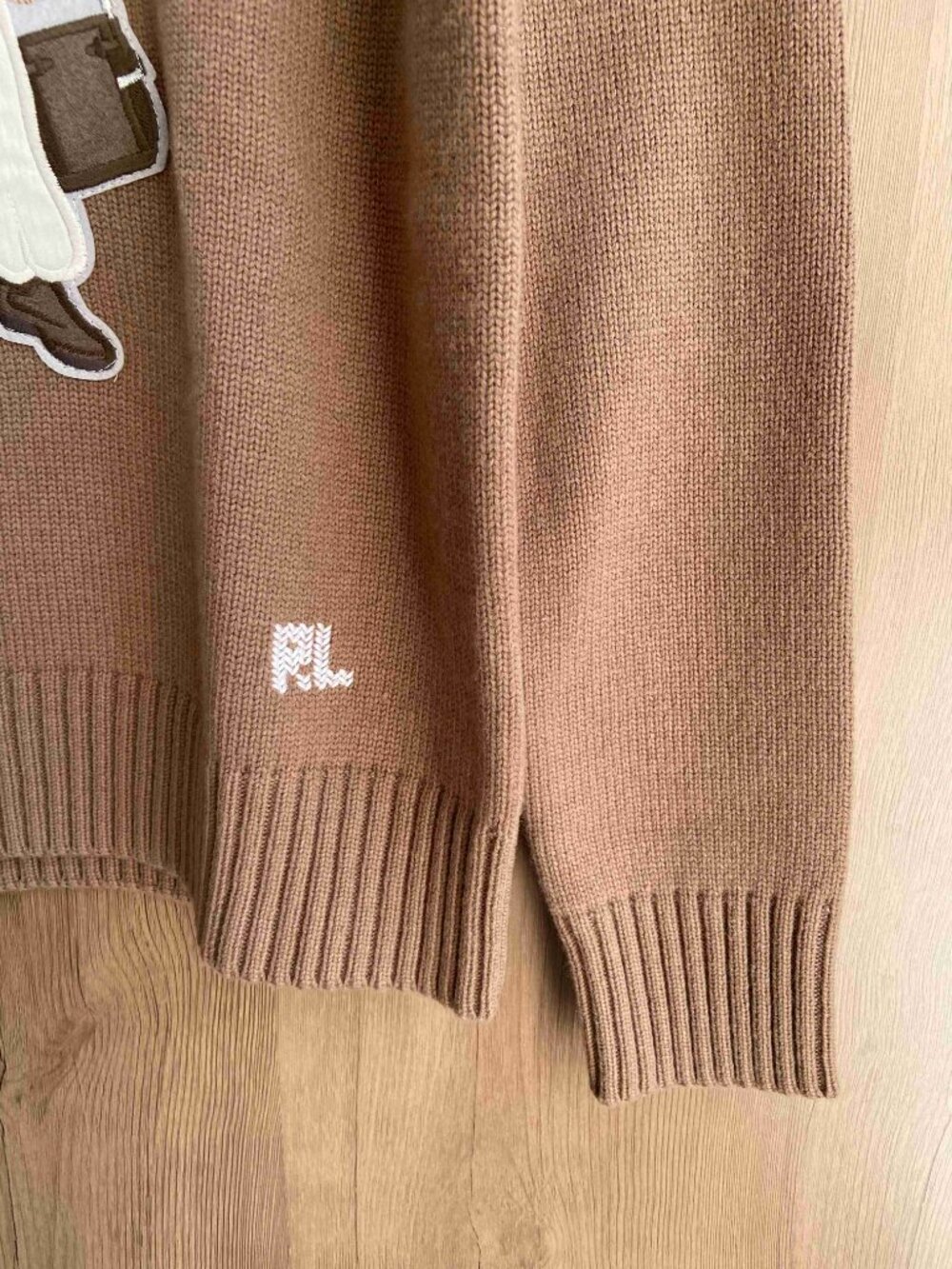 Women Polo Ralph Lauren Purple Label Bear Graphic Sweater - Picture 5 of 6